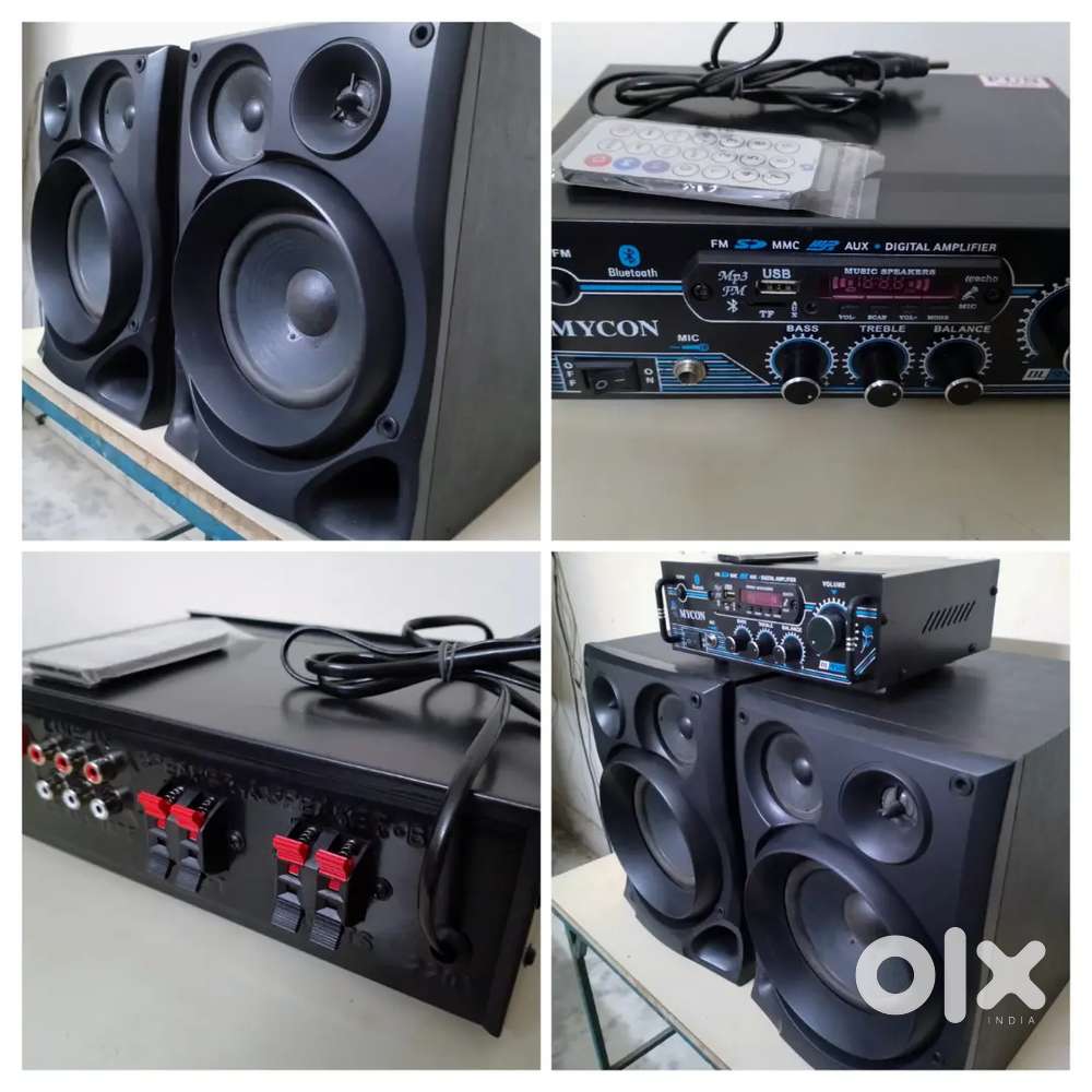 Amplifier & Two Sansui Speakers