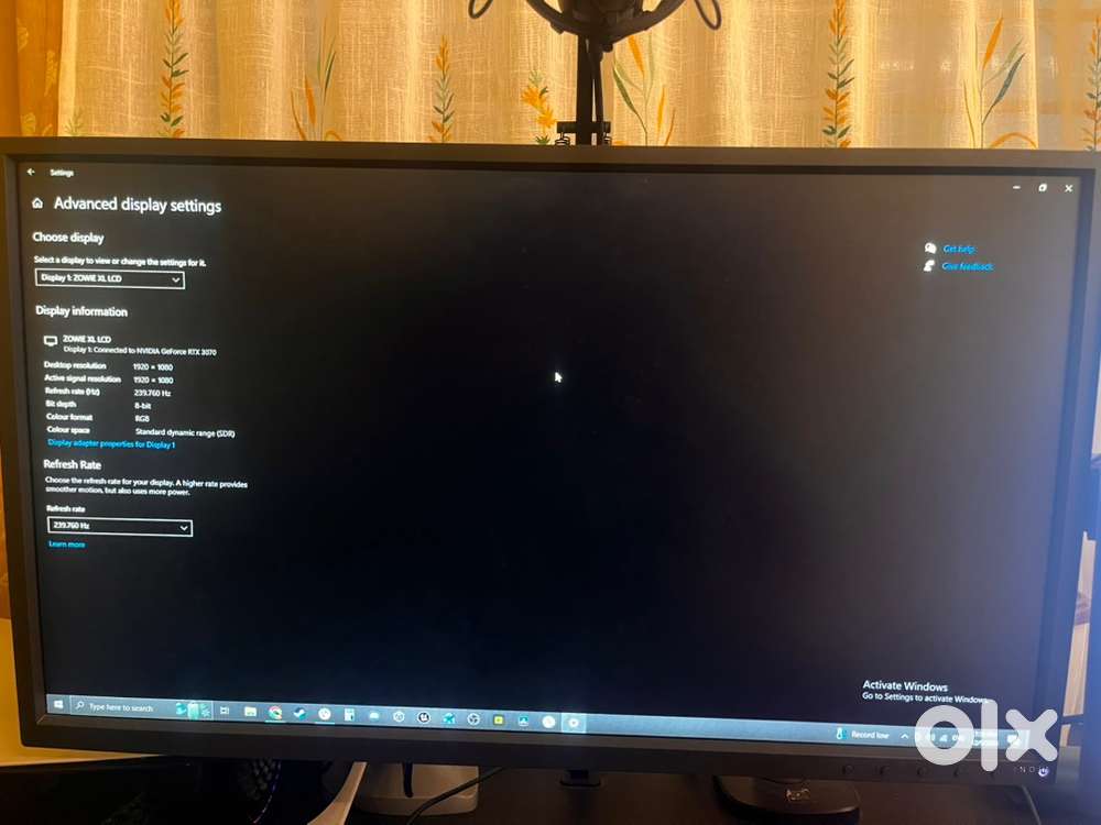 Benq gaming monitor 240hz.