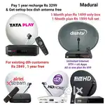 AIRTEL DTH ! TATÀ ! SUNDIRECT ! PLÀY ! DISHTV ! VIDEOCON D2H ! LED TV