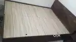 King size box double bed with 2 side stand and 6 Mattress