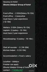 Hotel staff