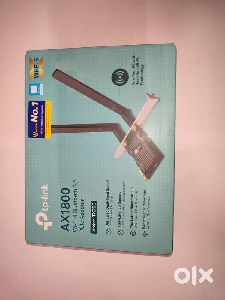 TP-Link Archer TX20E AX1800 WiFi 6 + Bluetooth 5.2 PCIe Adapter – New
