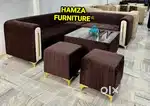 HAMZA FURNITURE NEW DESIGNER STYLISH LUXURY LOOK L SHAPE SOFA SET