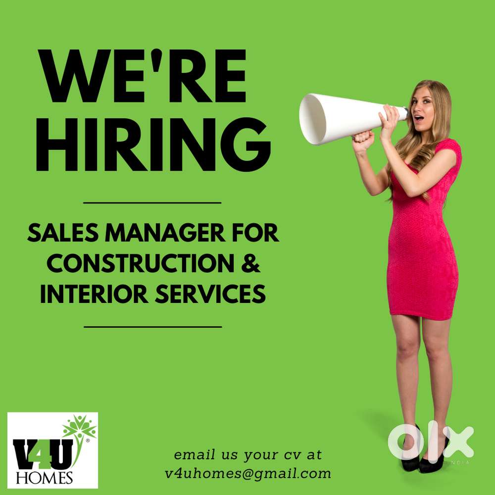 Wanted Sales Manager with Civil and Home Interior Background