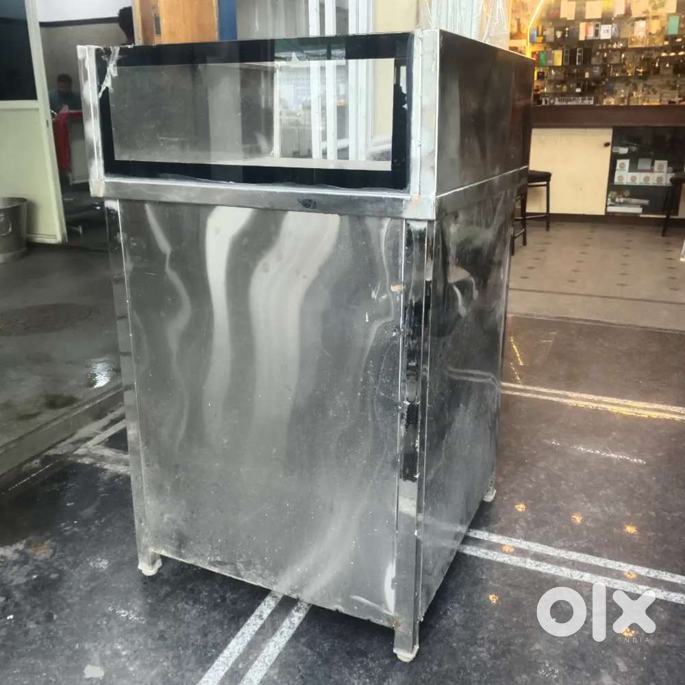 Cash counter stainless steel