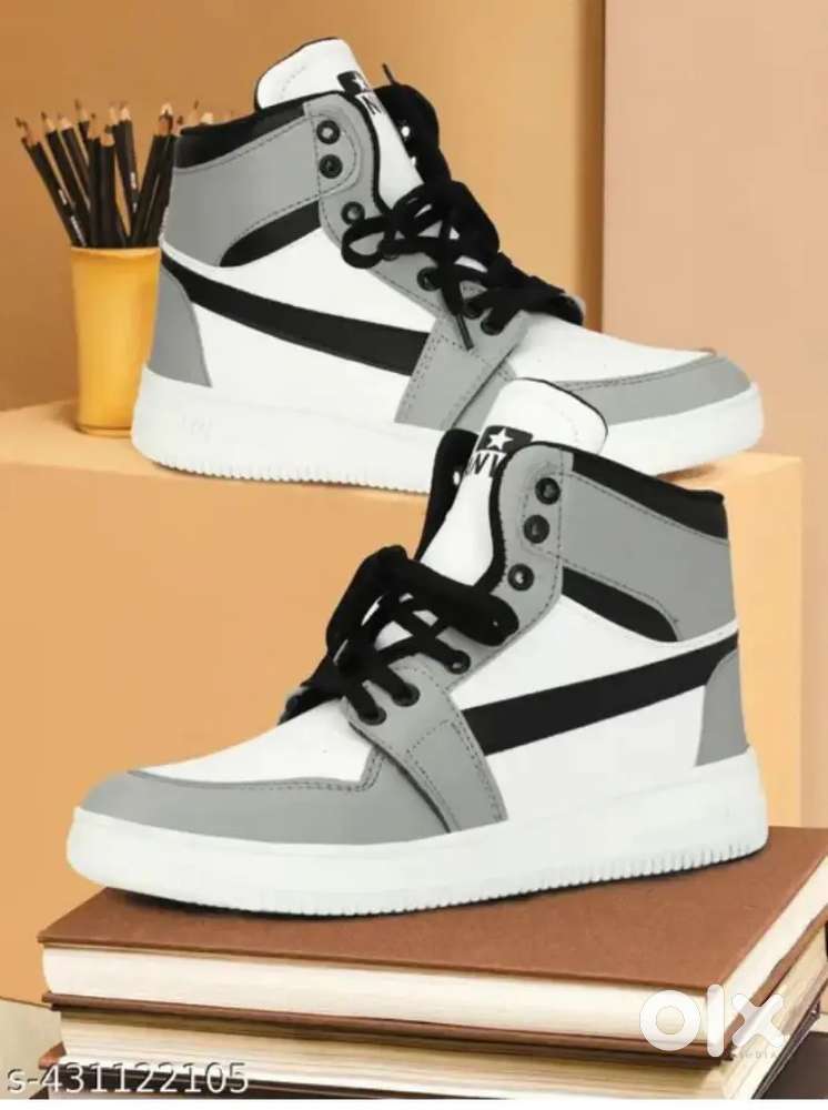 Latest stylish casual party wear sneakers for men and boy( white)