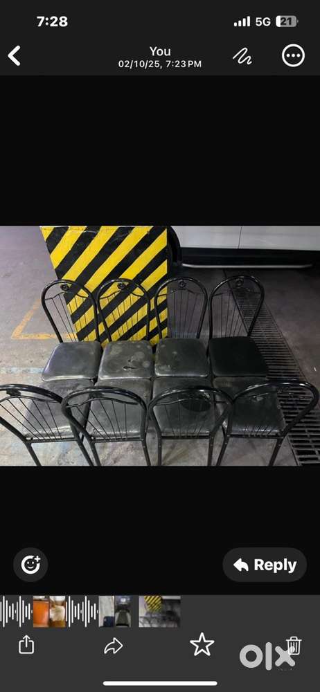Steel chair new