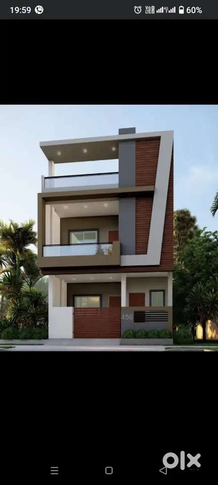 100 gaj duplex house, 72 lakh, Rajeev vihar naubasta kanpur