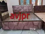New Premium Double Bed with storage box Velvet Finish –