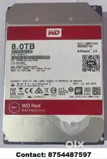 8TB WD Red NAS 3.5 high performance, long durability hard disk