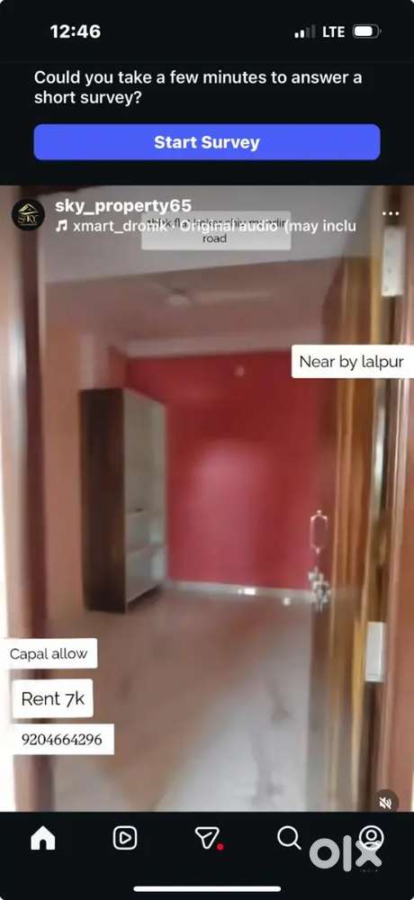 1bhk Independent Flat Argora in ranchi #skyproperty