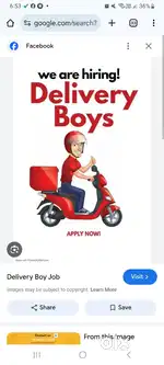 Delivery job available iyyerbangala