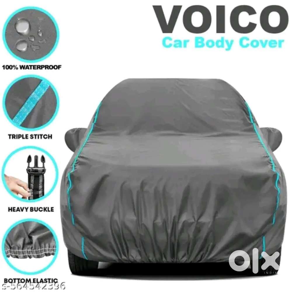 Warer proof car cover for maruti jinmy, cotton lining, bottom elastic