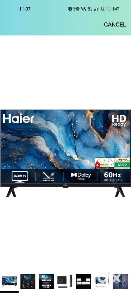 Haier smart android tv brand new ..