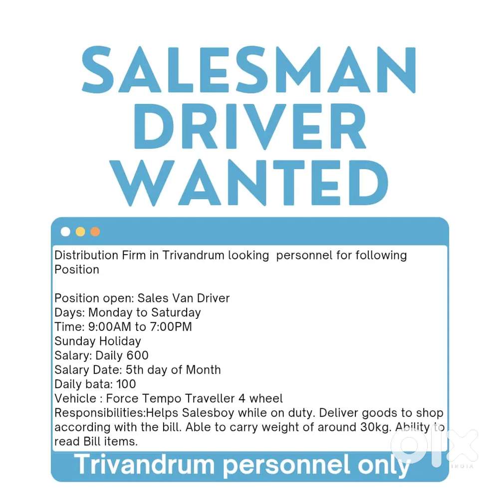 Salesvan Driver
