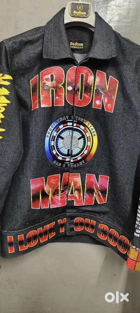 IRONMAN THEME DENIM JACKET