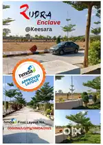 30*45  SIZE HMDA RESIDENTIAL PLOTS EAST/WEST FACING @ KEESARA