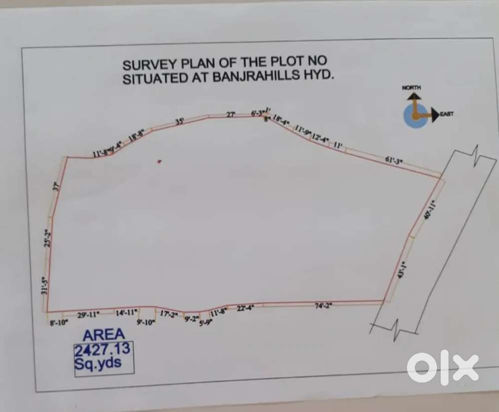 OPEN PLOT FOR SALE IN PRIME LOCATION BANJARA HILLS ROAD NO-1