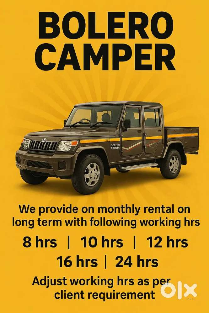 Bolero camper rental on monthly basis