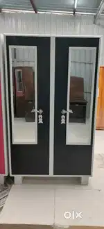 BRAND NEW METAL HEAVY SANGAM 2DOOR. WARDROBE  46x76x19 AT FACTORY COST