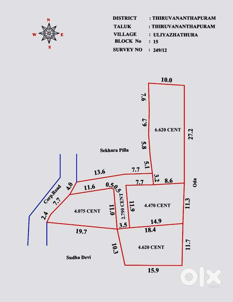 Residential Plots for Sale at Mannanthala