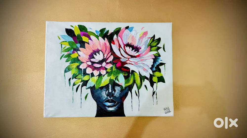 Handmade acrylic painting on canvas.