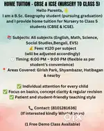 Home Tuition for CBSE and ICSE students