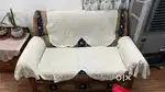 Vintage 7 seater sofa with cover