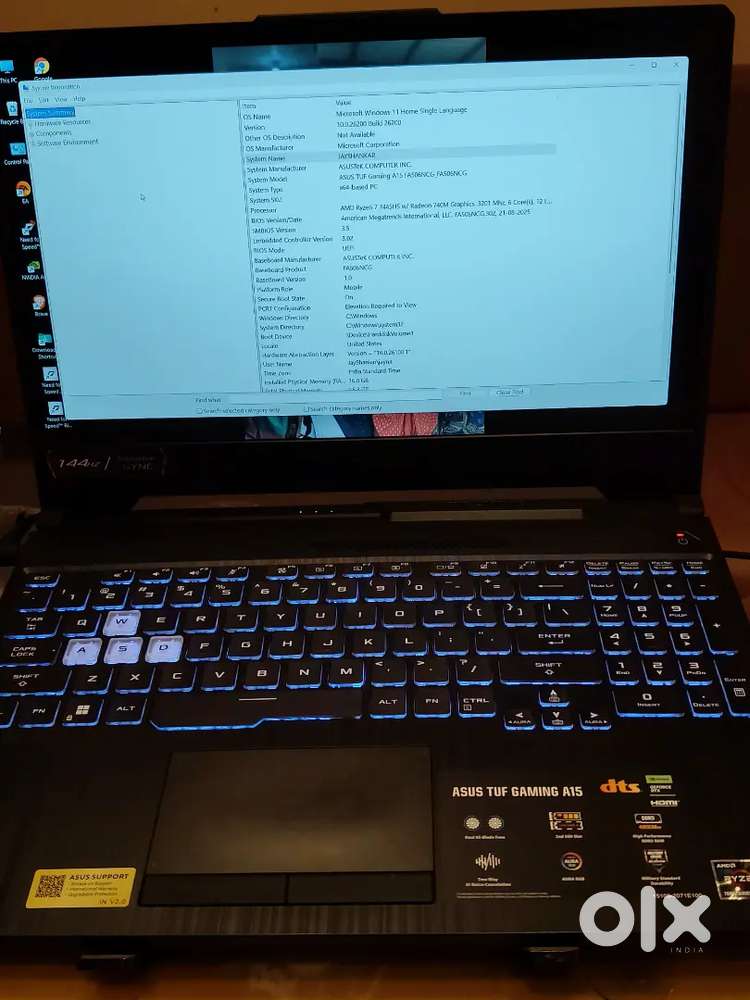 Asus TUF A15  RTX 3050  Powerful Gaming Laptop ,final price 60k,