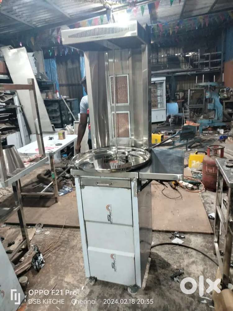 Shawarma Machine
Grill Chicken
Shawai 
Tandoori bhatti
Al faham