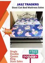 Quality Steel Fancy Hostel Cot Bed Foam Mattress All Sizes Available#