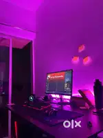 Gaming PC with monitor, gaming keyboard & mouse
