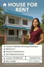 Residential House is for Rent in Nellikat Kanhangad
