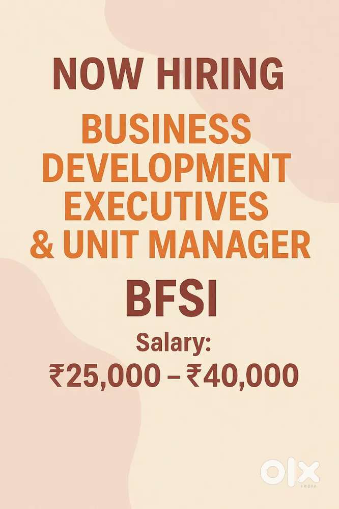 BUSINESS DEVELOPMENT EXECUTIVE/UNIT MANAGER