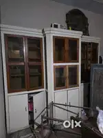 Crockery Almirah, 5 seater sofa set, TV table and cooler for sale