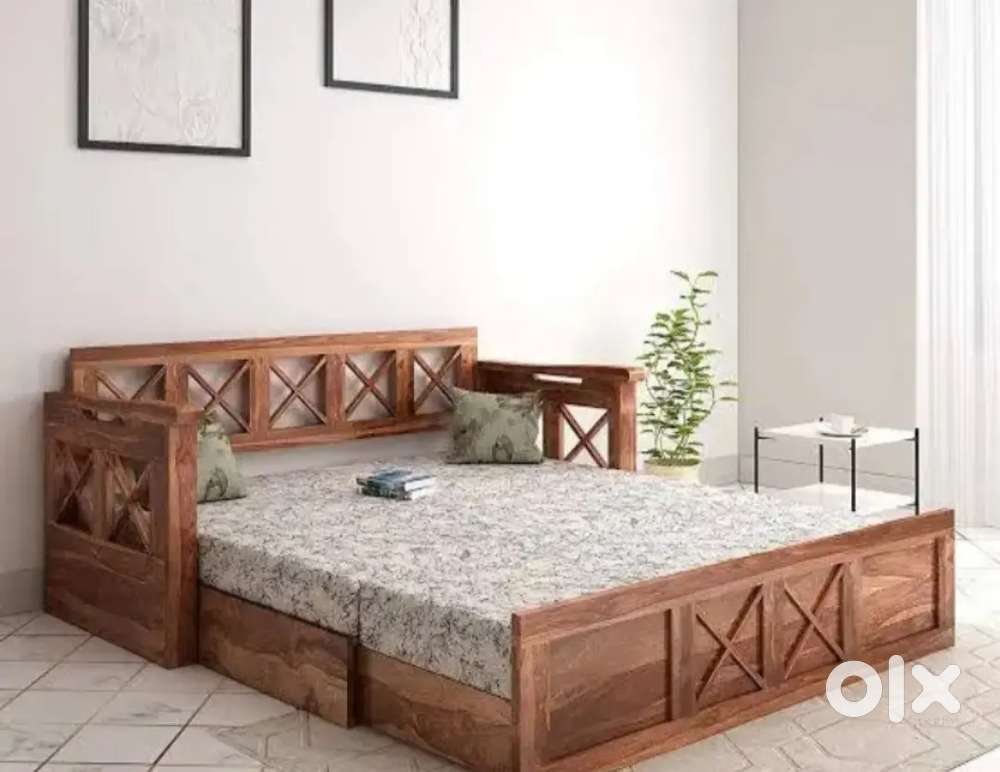 Teak wood sofa cum bed manufacturing factory outlet