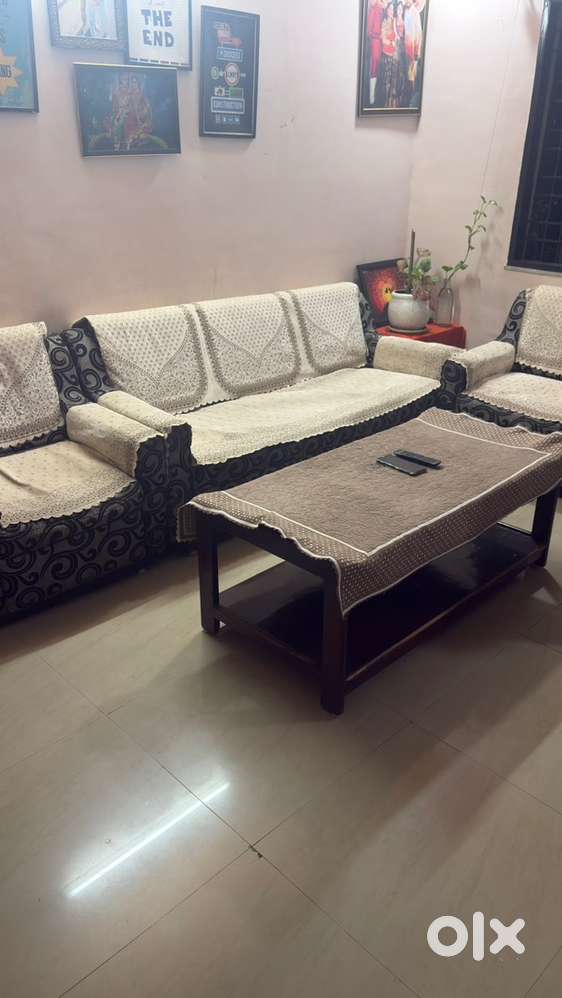 Sofa set sagon wood