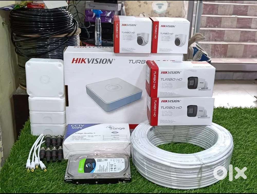 B.K.TACHNOLOGY AND SECURITY CP PLUS 4 CHANNEL SETUP WITH INSTALLATION