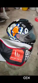 MT helmet and helmet hair & pulsar RS200 mirror