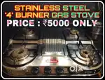 GAS STOVE '4 BURNERS' STAINLESS STEEL @5000 FOR SALE HURRY UP!!