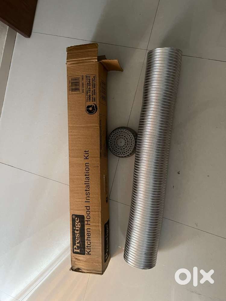 Prestige 6 Inch Chimney Pipe with end cover Length 10 Feet