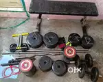 FULL HOME GYM EQUIPMENT+65 KG ON 40% DISCOUNT