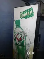 Cold drink fridge transparent