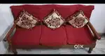 Sofa set 3+2 seats woodén nd dining table with 6 chairs