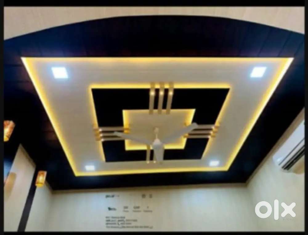 POP designer PVC panel pop gypsum board 65 rupaye per square feet