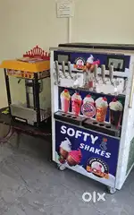 Coolex Softy ice cream machine and Popcorn machine