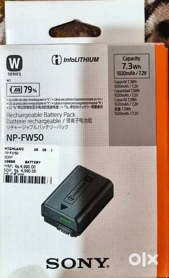 ORIGINAL SONY CAMERA BATTERY NP-FW50