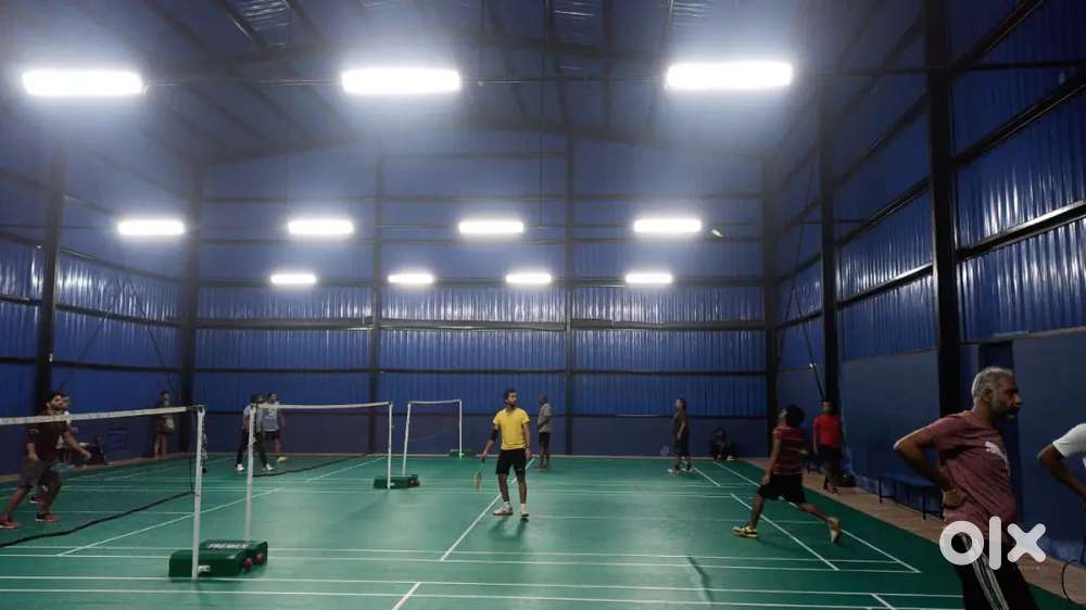 Badminton court lights