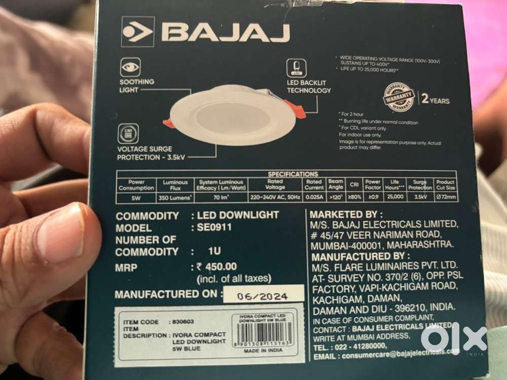 Bajaj ivora compact downlight 5w