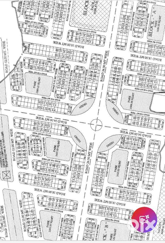 रघुनाथ बिहार जेडीए स्कीम,अजमेर रोड,जयपुर 111गज , 80 फीट रोड का प्लॉट